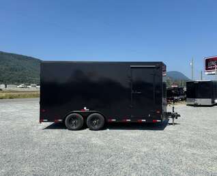 Thumbnail Photo of 2026 Royal Cargo 8.5X16 V NOSE Cargo / Enclosed Trailer BLACK w/ BLACKOUT PKG RAMP DOOR EXTRA HEIGHT 11,400LB GVW
