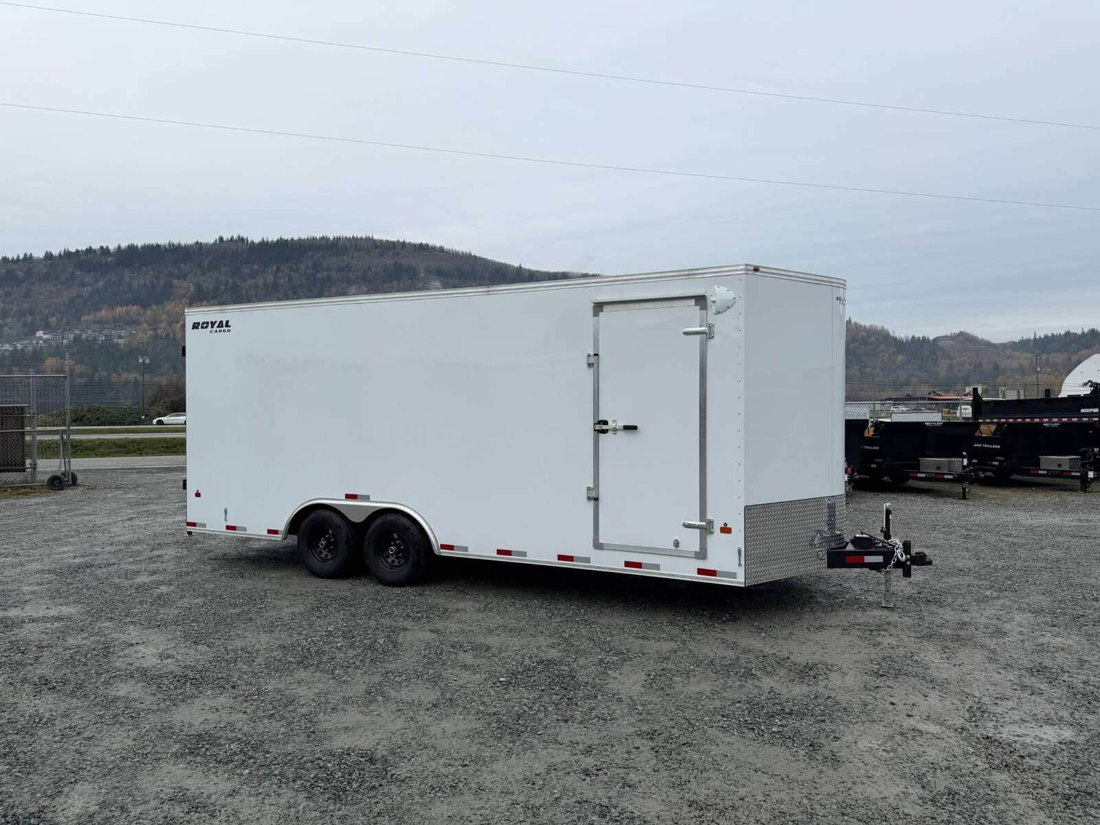 Photo of 2026 Royal Cargo 8.5x20 +V Nose 11,400lb Cargo / Enclosed Trailer Barn Doors Extra Height White