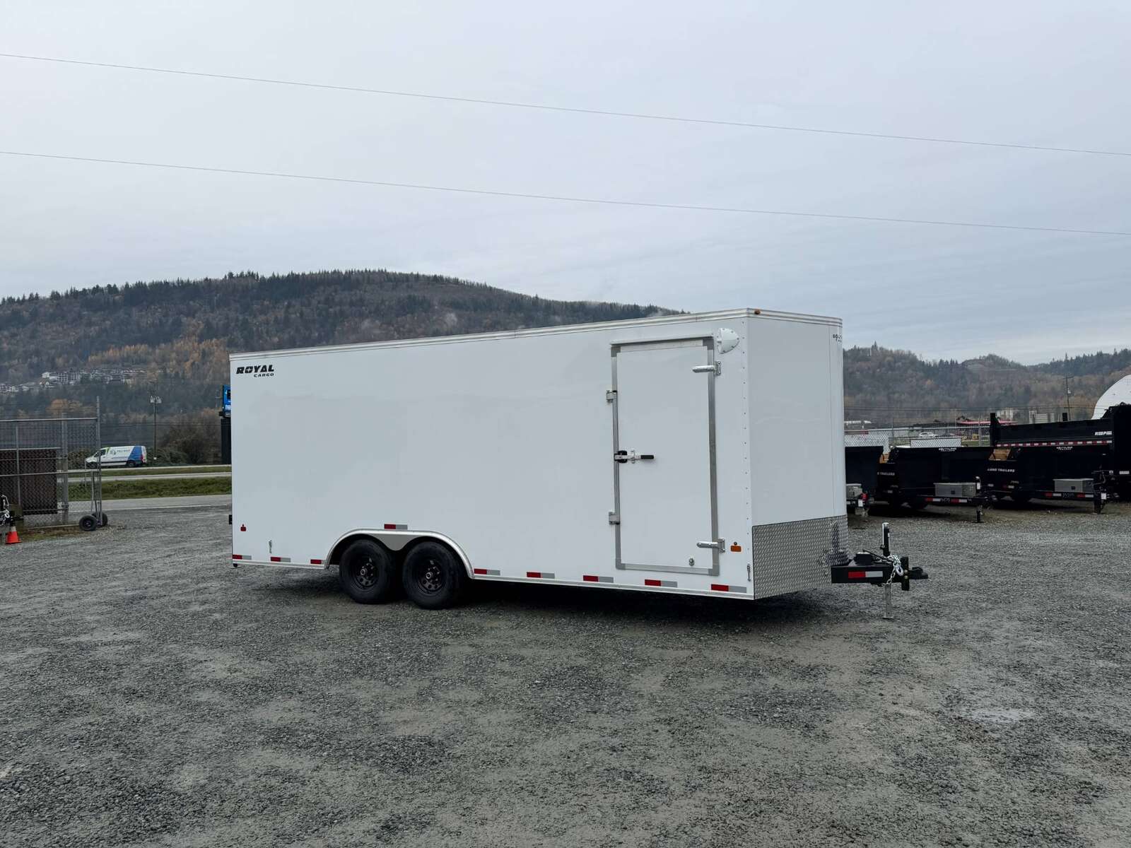 Photo of 2026 Royal Cargo 8.5x20 +V Nose 11,400lb Cargo / Enclosed Trailer Barn Doors Extra Height White