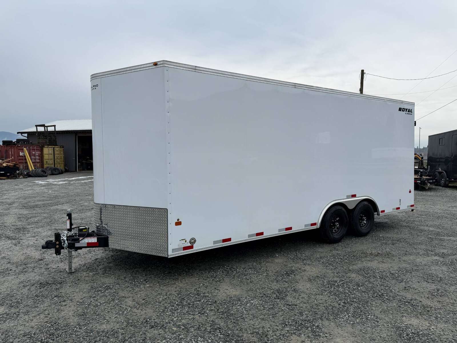 Photo of 2026 Royal Cargo 8.5x20 +V Nose 11,400lb Cargo / Enclosed Trailer Barn Doors Extra Height White
