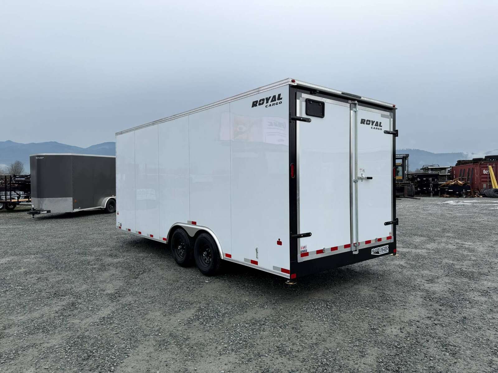 Photo of 2026 Royal Cargo 8.5x20 +V Nose 11,400lb Cargo / Enclosed Trailer Barn Doors Extra Height White