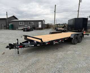 Thumbnail Photo of 2026 Southland 7X20 +Dovetail 15,400LB GVW Equipment Flat Deck Trailer w/ Slide in ramps