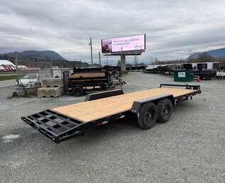 Thumbnail Photo of 2026 Southland 7X20 +Dovetail 15,400LB GVW Equipment Flat Deck Trailer w/ Slide in ramps
