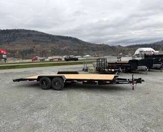 Thumbnail Photo of 2026 Southland 7X20 +Dovetail 15,400LB GVW Equipment Flat Deck Trailer w/ Slide in ramps