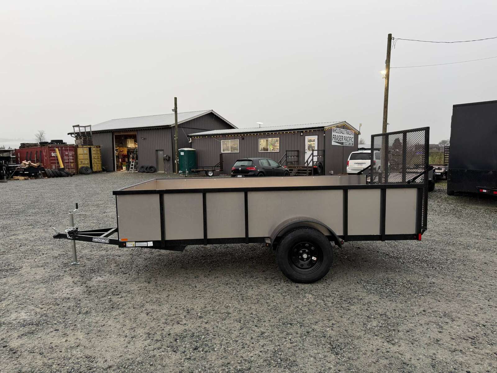 Photo of 2026 MaxForce 6x12 Utility Landscape High Side Trailer w/ Ramp Gate - ATV UTV Side x Side