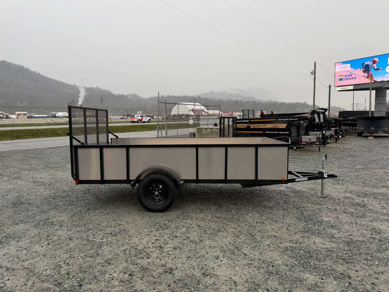 Photo of 2026 MaxForce 6x12 Utility Landscape High Side Trailer w/ Ramp Gate - ATV UTV Side x Side