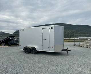 Thumbnail Photo of 2026 Royal Cargo 7X14 V Nose 7700LB GVW BARN DOORS Enclosed Trailer Extra Tall SILVER