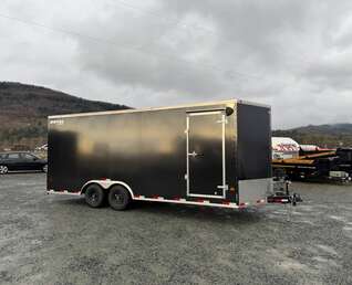 Thumbnail Photo of **DISCOUNT SPECIAL - MISMATCH SIDE PANEL** 2026 Royal Cargo 8.5x20 +V Nose 11,400lb Cargo / Enclosed Trailer Car Hauler Extra Height Ramp Door Black