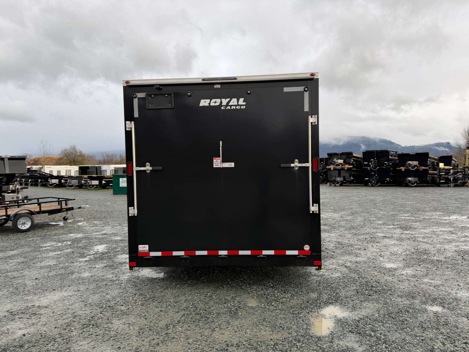Photo of **DISCOUNT SPECIAL - MISMATCH SIDE PANEL** 2026 Royal Cargo 8.5x20 +V Nose 11,400lb Cargo / Enclosed Trailer Car Hauler Extra Height Ramp Door Black