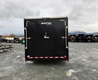 Thumbnail Photo of **DISCOUNT SPECIAL - MISMATCH SIDE PANEL** 2026 Royal Cargo 8.5x20 +V Nose 11,400lb Cargo / Enclosed Trailer Car Hauler Extra Height Ramp Door Black