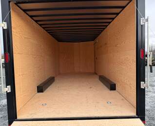 Thumbnail Photo of **DISCOUNT SPECIAL - MISMATCH SIDE PANEL** 2026 Royal Cargo 8.5x20 +V Nose 11,400lb Cargo / Enclosed Trailer Car Hauler Extra Height Ramp Door Black