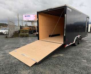 Thumbnail Photo of **DISCOUNT SPECIAL - MISMATCH SIDE PANEL** 2026 Royal Cargo 8.5x20 +V Nose 11,400lb Cargo / Enclosed Trailer Car Hauler Extra Height Ramp Door Black