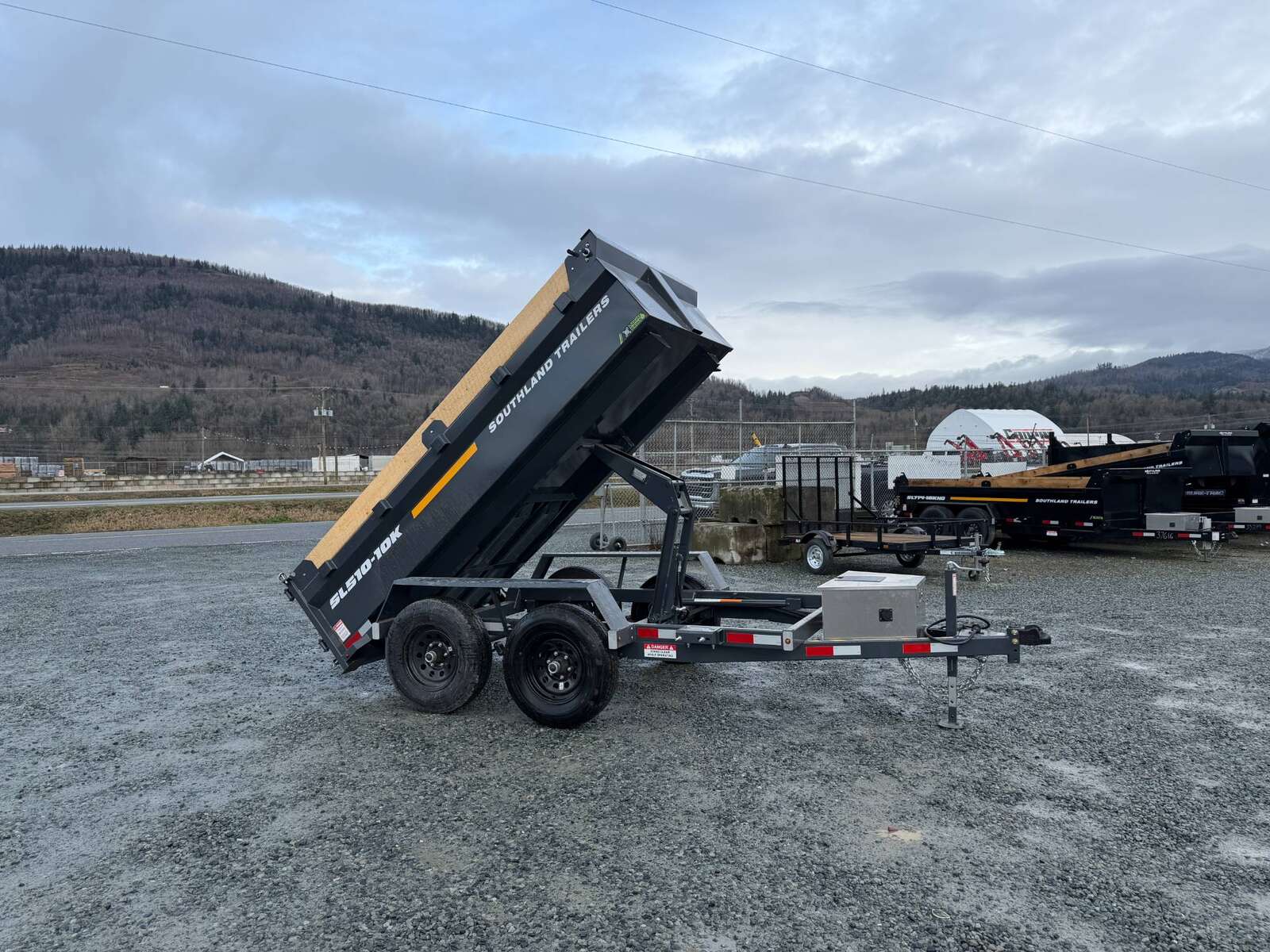 Photo of 2026 Southland 5x10 Dump Trailer 11,464lbs GVW Charcoal Grey w/ Tarp & Ramps