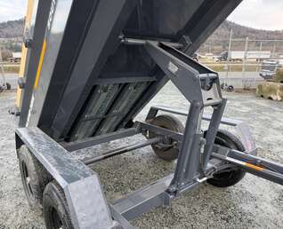 Thumbnail Photo of 2026 Southland 5x10 Dump Trailer 11,464lbs GVW Charcoal Grey w/ Tarp & Ramps