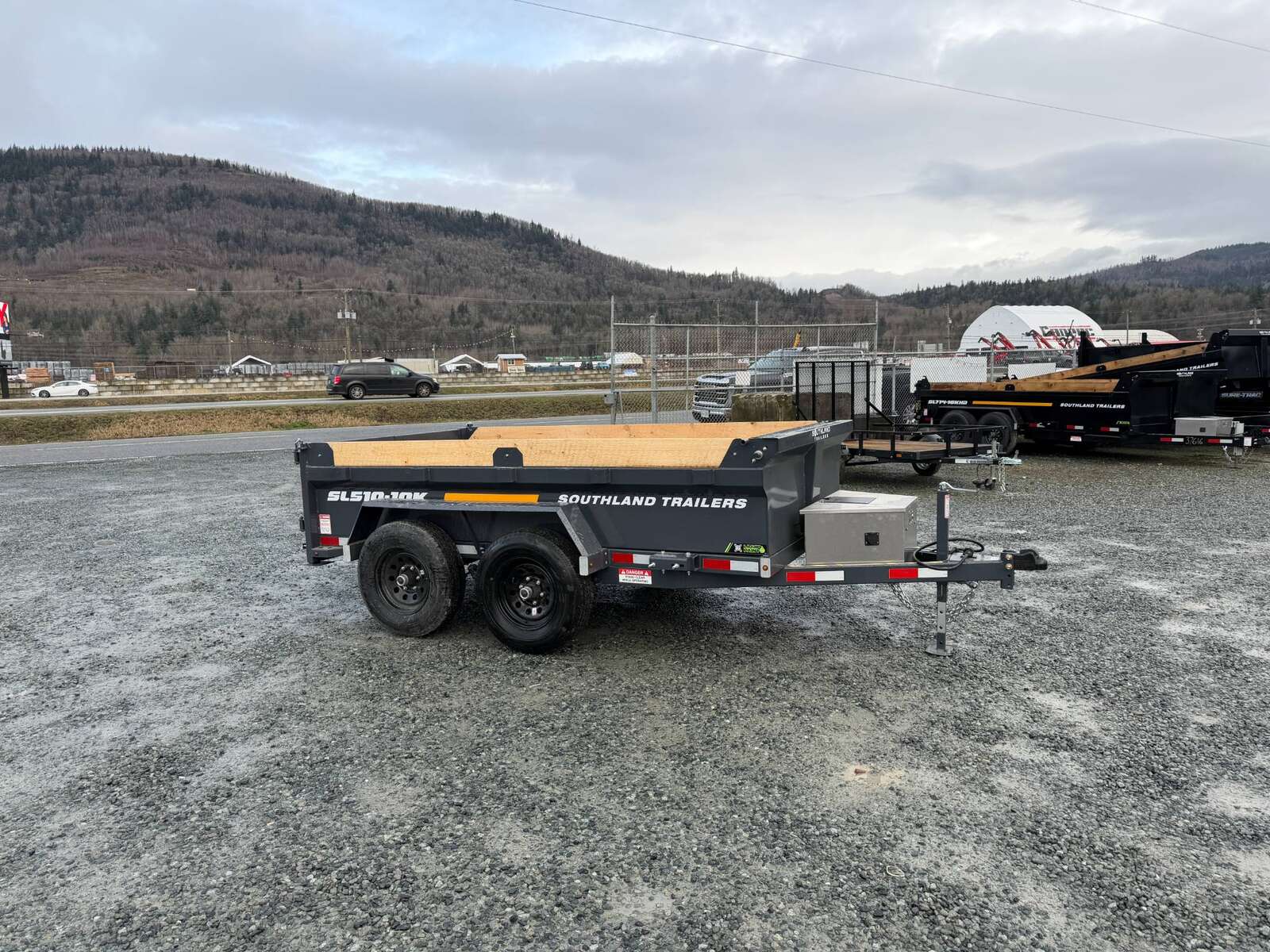 Photo of 2026 Southland 5x10 Dump Trailer 11,464lbs GVW Charcoal Grey w/ Tarp & Ramps