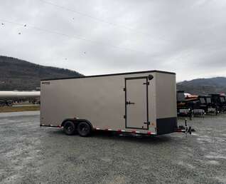 Thumbnail Photo of 2026 Royal Cargo 8.5x20 +V Nose 11,400lb Cargo / Enclosed Trailer Car Hauler Extra Height Ramp Door Pewter BLACKOUT Package