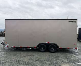 Thumbnail Photo of 2026 Royal Cargo 8.5x20 +V Nose 11,400lb Cargo / Enclosed Trailer Car Hauler Extra Height Ramp Door Pewter BLACKOUT Package