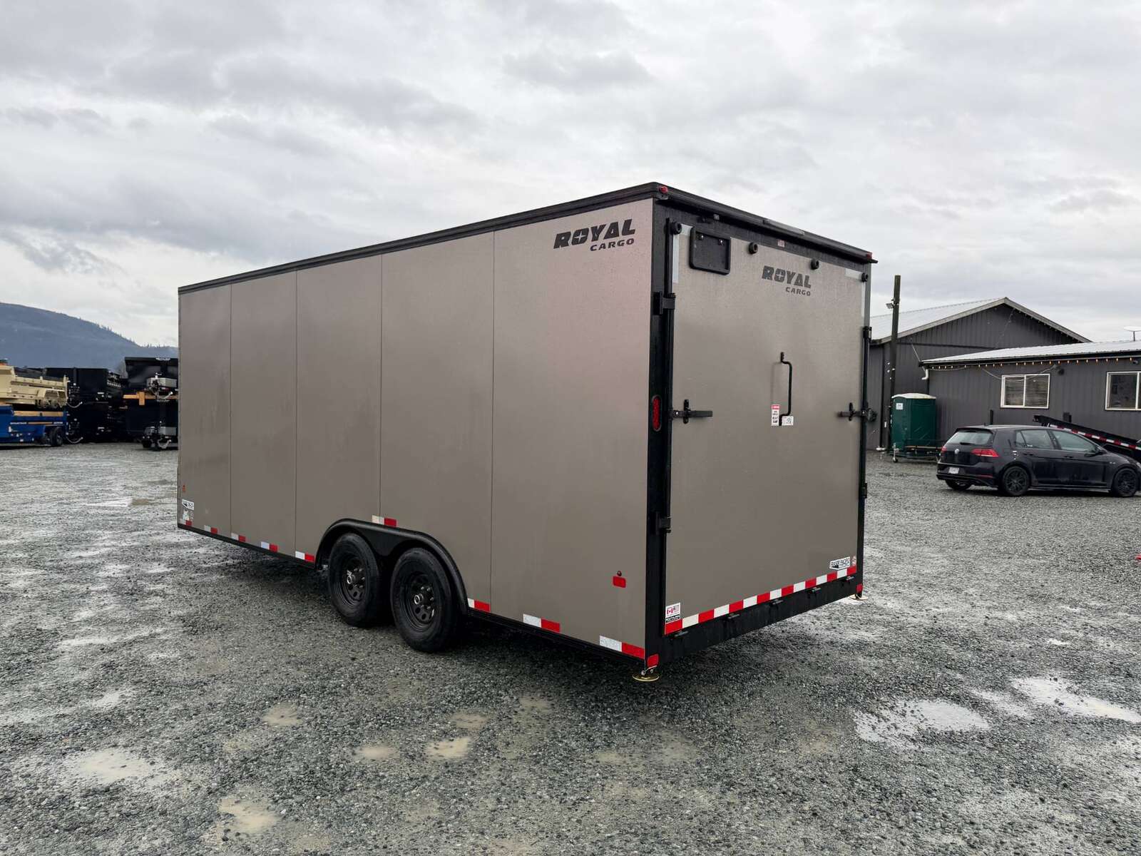Photo of 2026 Royal Cargo 8.5x20 +V Nose 11,400lb Cargo / Enclosed Trailer Car Hauler Extra Height Ramp Door Pewter BLACKOUT Package