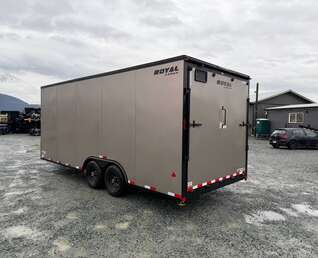 Thumbnail Photo of 2026 Royal Cargo 8.5x20 +V Nose 11,400lb Cargo / Enclosed Trailer Car Hauler Extra Height Ramp Door Pewter BLACKOUT Package