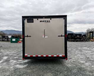 Thumbnail Photo of 2026 Royal Cargo 8.5x20 +V Nose 11,400lb Cargo / Enclosed Trailer Car Hauler Extra Height Ramp Door Pewter BLACKOUT Package