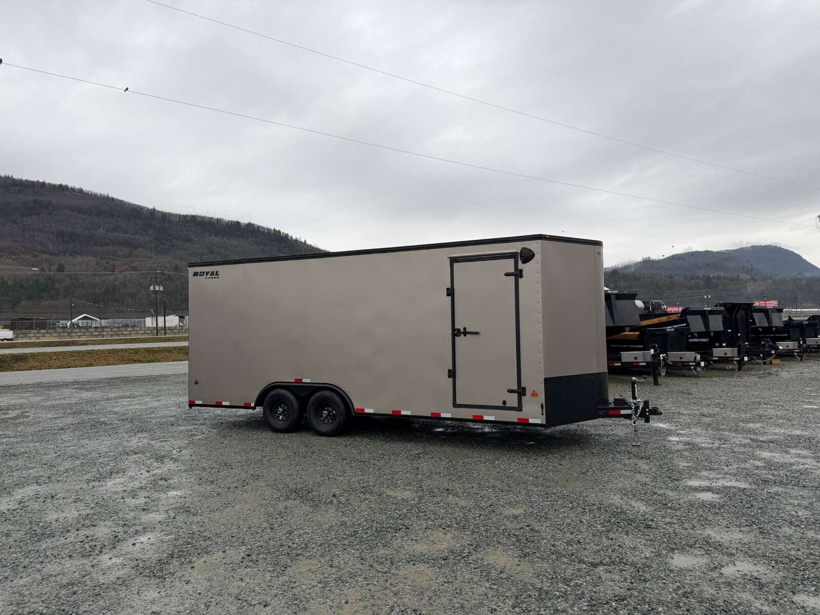 Photo of 2026 Royal Cargo 8.5x20 +V Nose 11,400lb Cargo / Enclosed Trailer Car Hauler Extra Height Ramp Door Pewter BLACKOUT Package