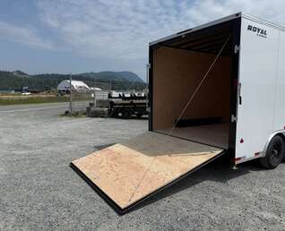 Thumbnail Photo of 2026 Royal Cargo 8.5X16 V NOSE Cargo / Enclosed Trailer WHITE RAMP DOOR EXTRA HEIGHT 11,400LB GVW