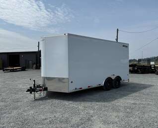Thumbnail Photo of 2026 Royal Cargo 8.5X16 V NOSE Cargo / Enclosed Trailer WHITE RAMP DOOR EXTRA HEIGHT 11,400LB GVW