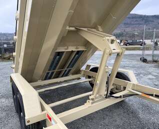 Thumbnail Photo of 2026 Southland 7x14 Dump Trailer SANDSTONE 15,400lbs GVW with Tarp And Ramps (SL714-14K)