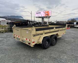 Thumbnail Photo of 2026 Southland 7x14 Dump Trailer SANDSTONE 15,400lbs GVW with Tarp And Ramps (SL714-14K)
