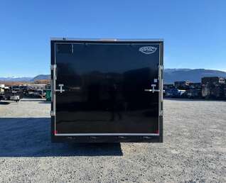 Thumbnail Photo of 2026 Impact 8.5x16 Quake V Nose Cargo Enclosed Trailer Ramp Door Extra Height Black 7000lb GVW