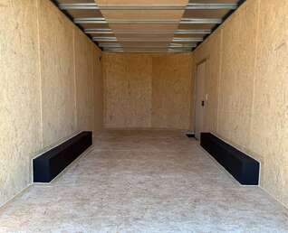 Thumbnail Photo of 2026 Impact 8.5x16 Quake V Nose Cargo Enclosed Trailer Ramp Door Extra Height Black 7000lb GVW