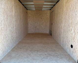 Thumbnail Photo of 2026 Impact 7x14 Quake V Nose Cargo Enclosed Trailer Ramp Door Extra Height Black 7000lb GVW
