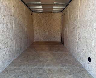 Thumbnail Photo of 2026 Impact 7x14 Quake V Nose Cargo Enclosed Trailer Ramp Door Extra Height Charcoal Grey 7000lb GVW