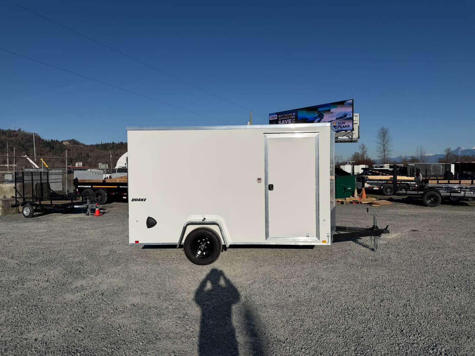 Photo of 2026 Impact Quake 6x12 V Nose Cargo / Enclosed Trailer White Ramp Door Extra Height 2990lb GVW