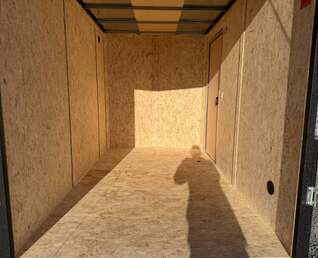 Thumbnail Photo of 2026 Impact Quake 6x10 V Nose Cargo / Enclosed Trailer Charcoal Grey Ramp Door Extra Height 2990lb GVW