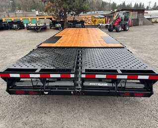 Thumbnail Photo of 2026 Southland Trailer 8x20 +5ft Dovetail Flip Over Ramps Deckover Trailer 15,400lb GVW Flat Deck
