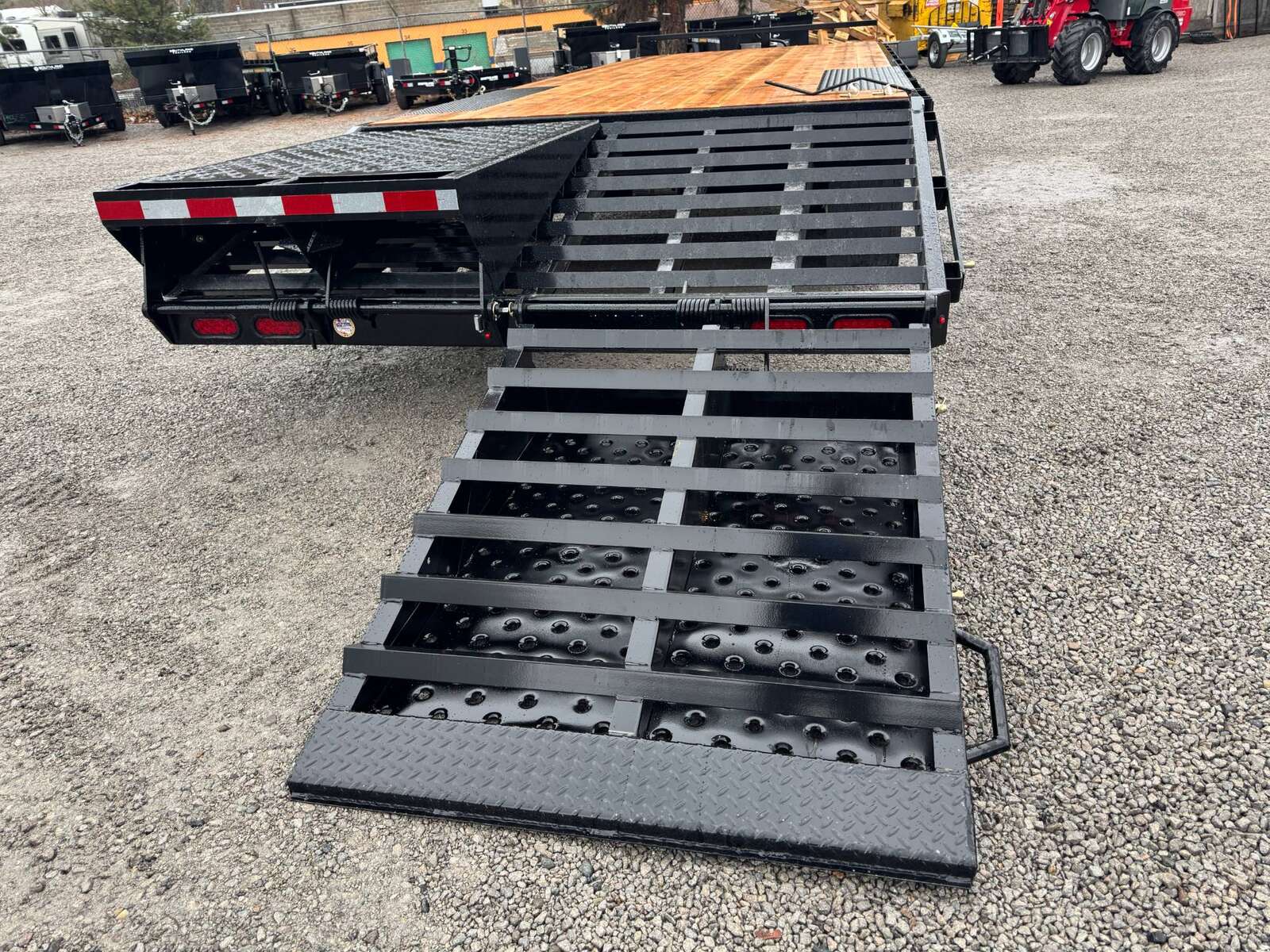 Photo of 2026 Southland Trailer 8x20 +5ft Dovetail Flip Over Ramps Deckover Trailer 15,400lb GVW Flat Deck