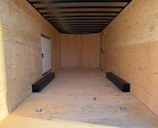 Thumbnail Photo of **DENT SPECIAL** 2026 Royal Cargo 8.5x20 SIDE ESCAPE DOOR +V Nose 11,400lb Cargo / Enclosed Trailer Car Hauler Extra Height Ramp Door Black