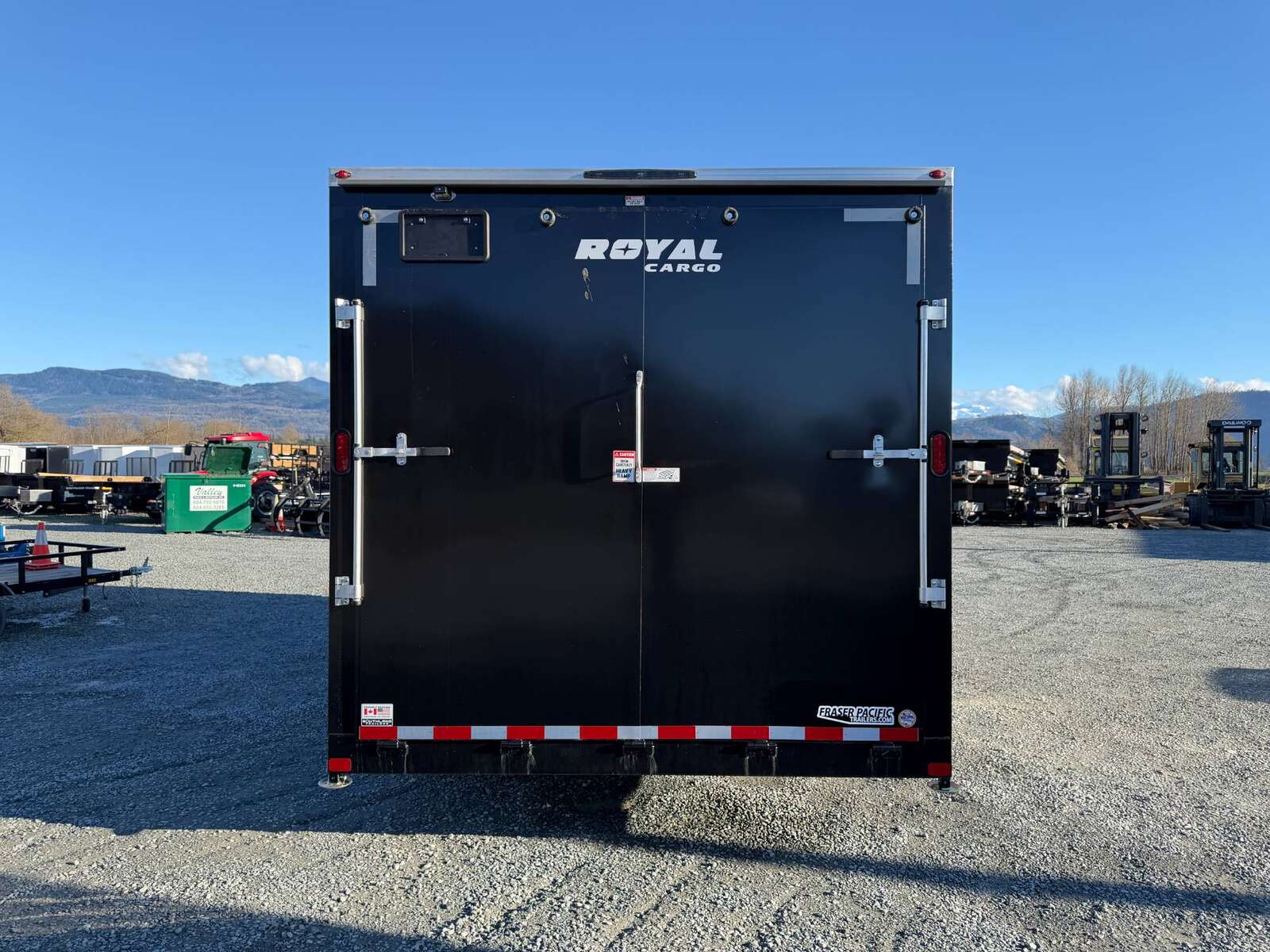 Photo of **DENT SPECIAL** 2026 Royal Cargo 8.5x20 SIDE ESCAPE DOOR +V Nose 11,400lb Cargo / Enclosed Trailer Car Hauler Extra Height Ramp Door Black