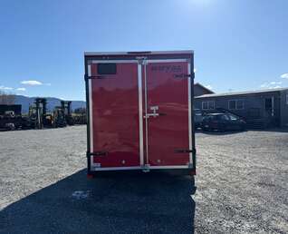 Thumbnail Photo of 2026 Royal Cargo 7X14 V Nose 7700LB GVW BARN DOORS RED Enclosed Trailer Extra Tall