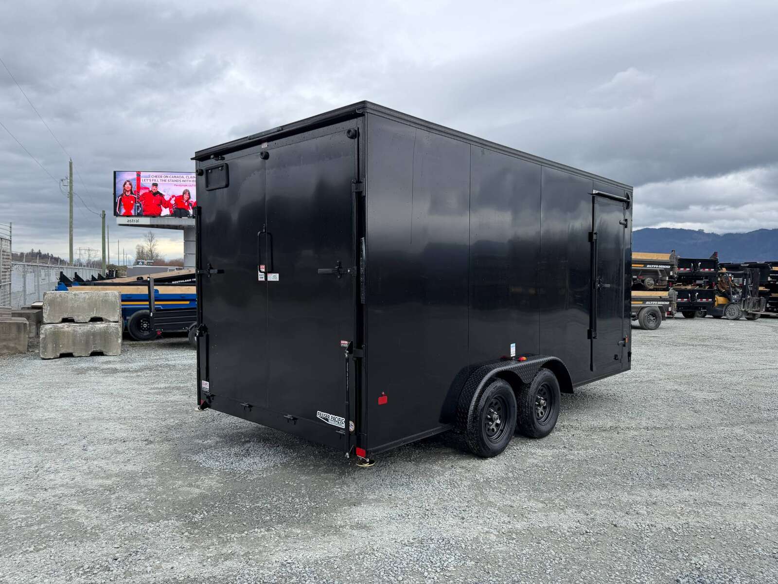 Photo of 2026 Royal 7.5X16 V-NOSE RAMP DOOR EXTRA HEIGHT Cargo / Enclosed Trailer Black w/ Blackout Package 7700lb GVW (GSR)