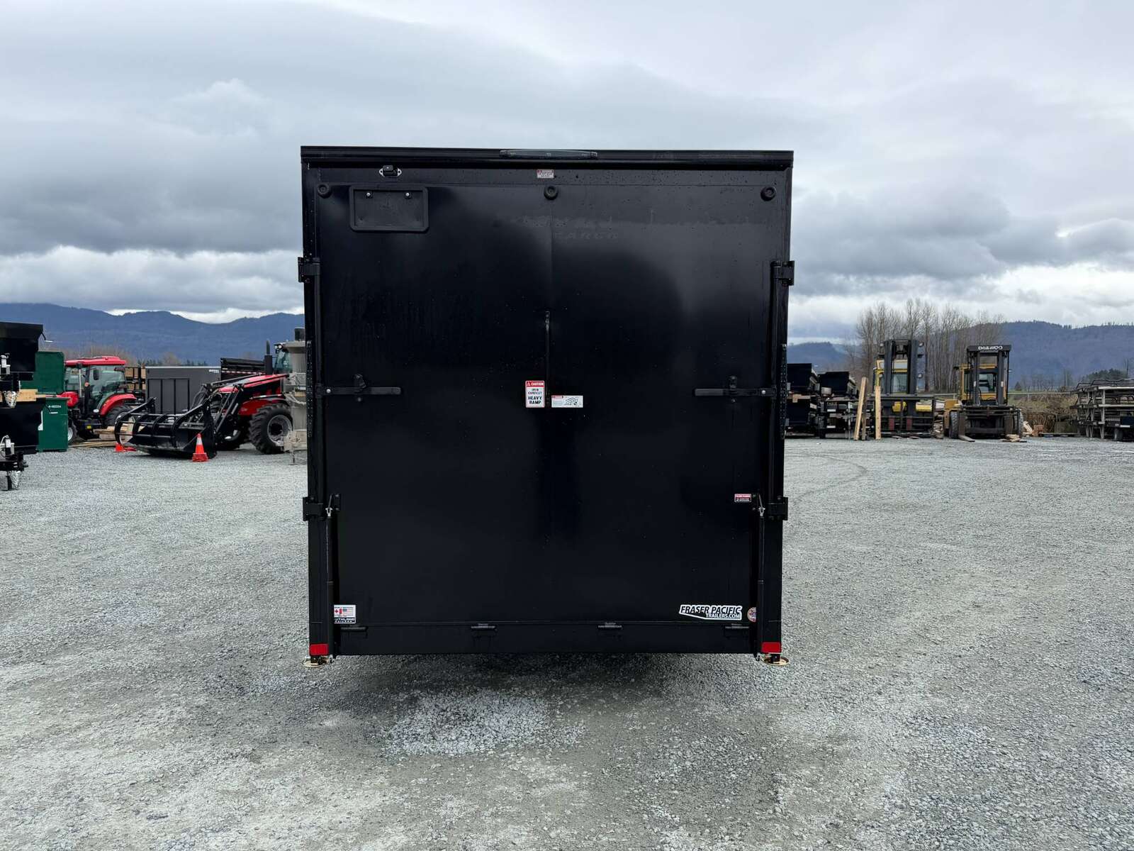 Photo of 2026 Royal 7.5X16 V-NOSE RAMP DOOR EXTRA HEIGHT Cargo / Enclosed Trailer Black w/ Blackout Package 7700lb GVW (GSR)