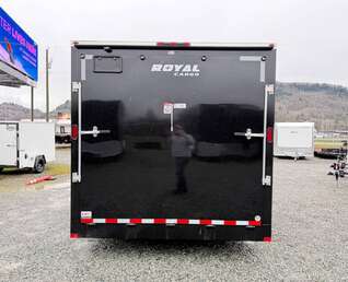 Thumbnail Photo of 2026 Royal Cargo 8.5X16 V NOSE Cargo / Enclosed Trailer BLACK RAMP DOOR EXTRA HEIGHT 11,400LB GVW