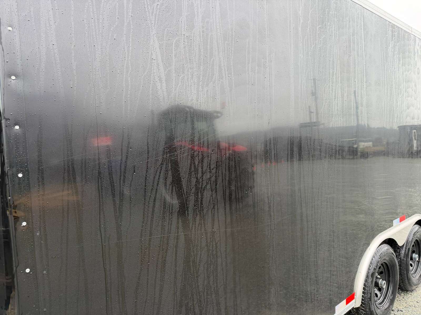 Photo of **SCRATCH SALE** 2026 Royal Cargo 8.5X16 V NOSE Cargo / Enclosed Trailer BLACK RAMP DOOR EXTRA HEIGHT 11,400LB GVW