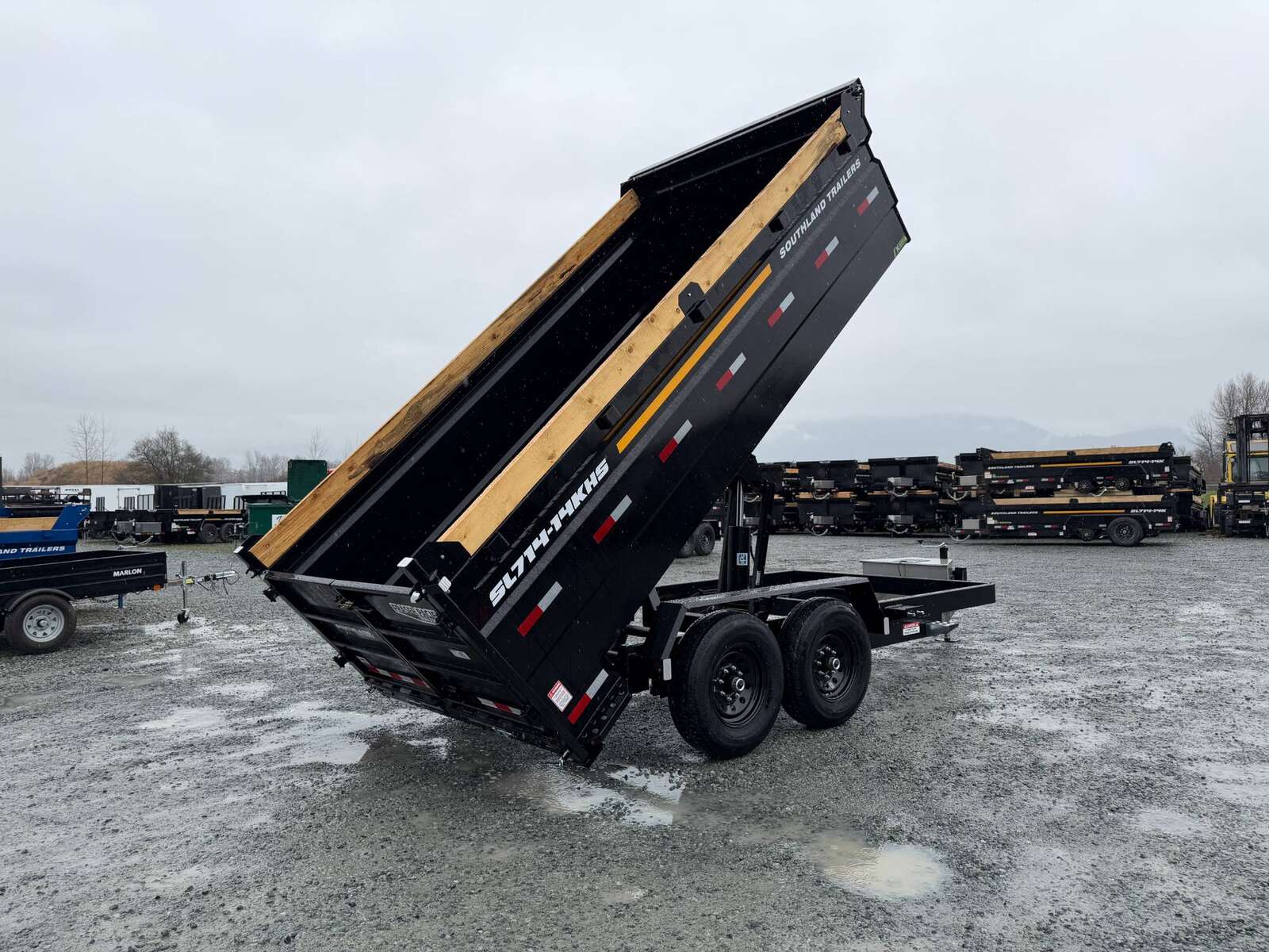 Photo of 2026 Southland 7x14 High Side Dump Trailer 15,400lb GVW w/ Tarp & Ramps