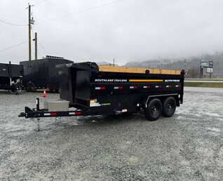 Thumbnail Photo of 2026 Southland 7x14 High Side Dump Trailer 15,400lb GVW w/ Tarp & Ramps