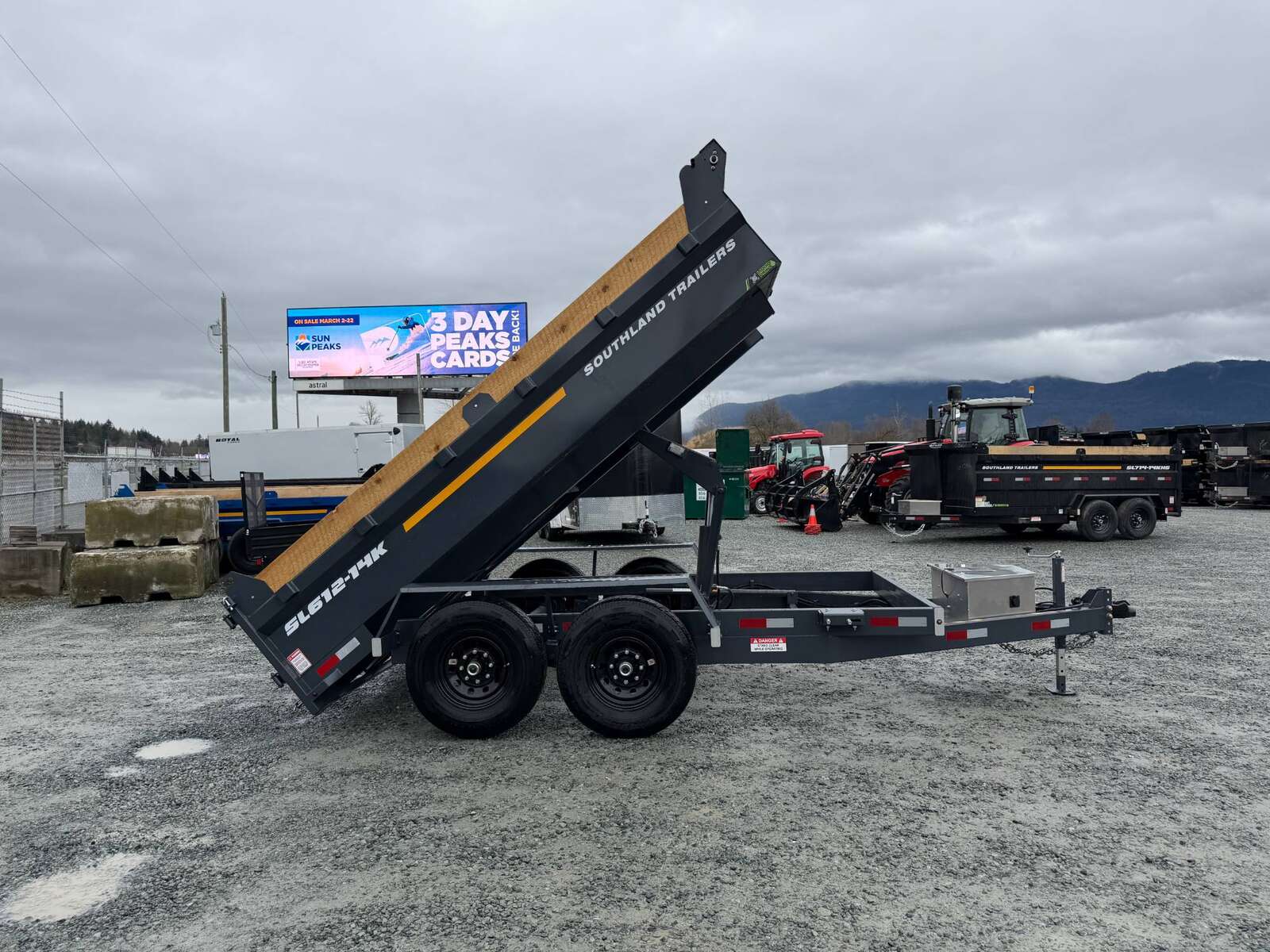 Photo of 2026 Southland 6X12 Dump Trailer Charcoal Grey 15,400LB Heavy Duty with Tarp & Ramps