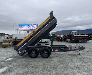Thumbnail Photo of 2026 Southland 6X12 Dump Trailer Charcoal Grey 15,400LB Heavy Duty with Tarp & Ramps