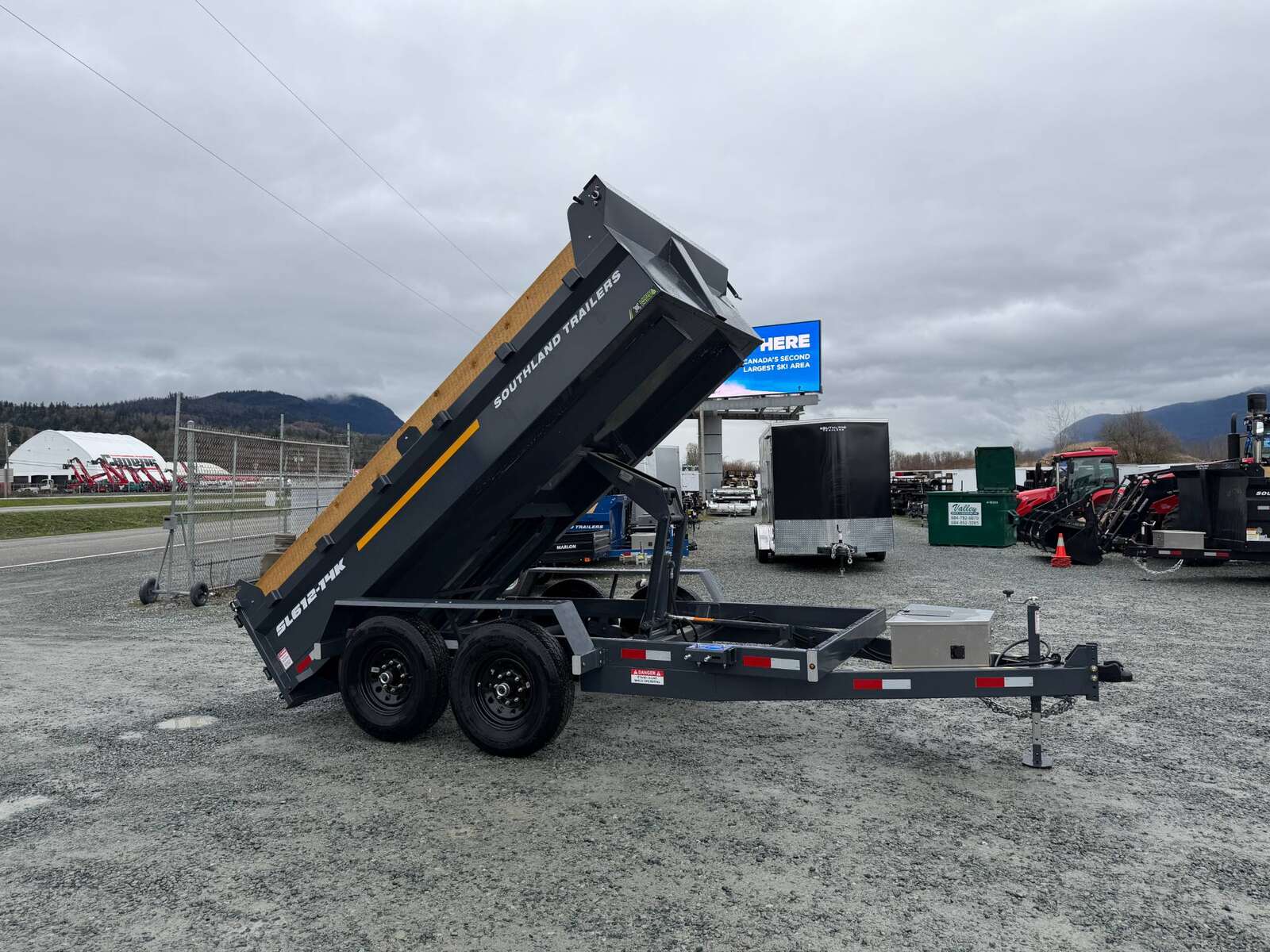 Photo of 2026 Southland 6X12 Dump Trailer Charcoal Grey 15,400LB Heavy Duty with Tarp & Ramps