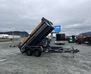 Thumbnail Photo of 2026 Southland 6X12 Dump Trailer Charcoal Grey 15,400LB Heavy Duty with Tarp & Ramps